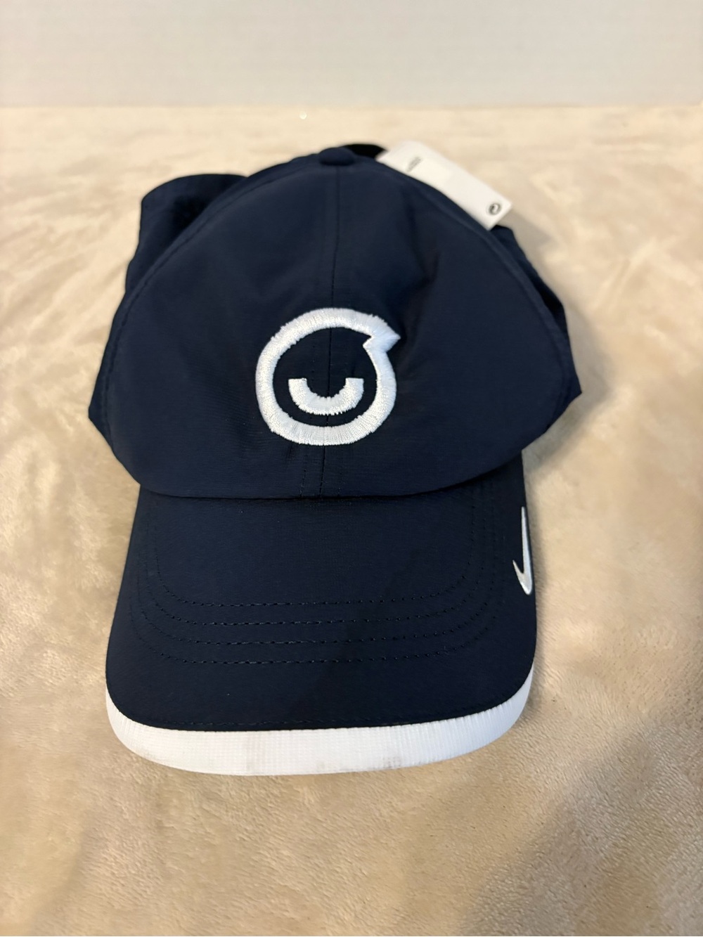 Nike Kids Navy Blue Cap with White Logo Trim